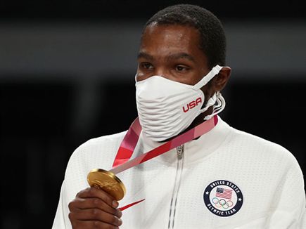 ה-MVP של טוקיו 2020. דוראנט (Getty)