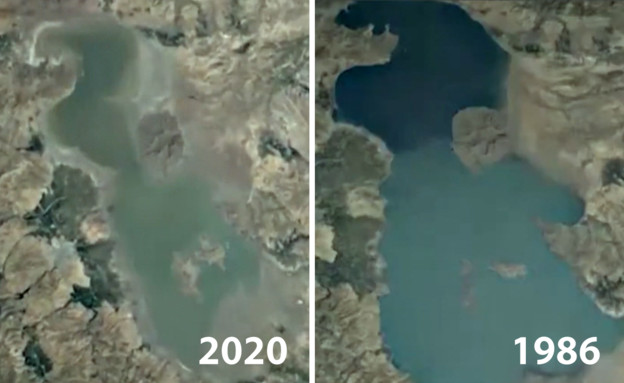 בצורת במזרח התיכון: אגם ענק באירן מתייבש (צילום: CNN)