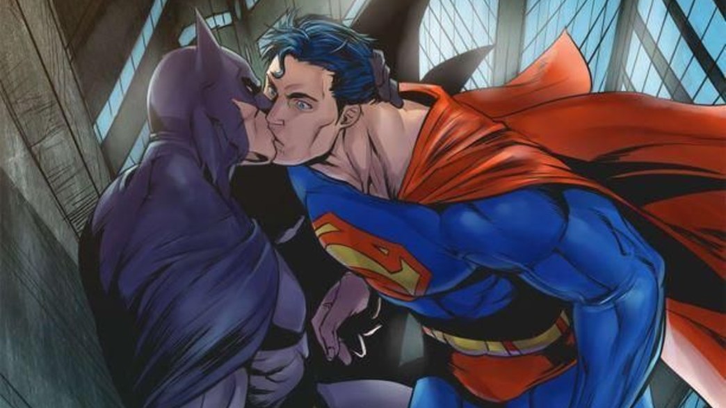 סופרמן ובאטמן מתנשקים (איור: tumblr)