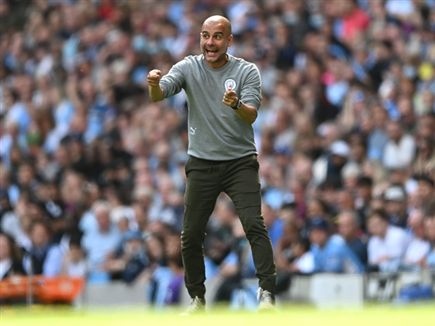 פפ גווארדיולה. נהנה מכל רגע (GETTY)