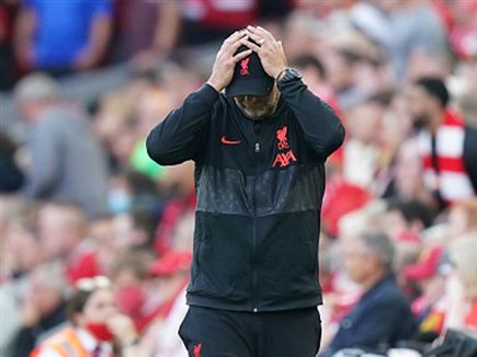 קלופ, יתרון מספרי לא הספיק (getty)