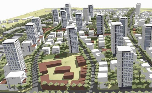תוכנית להתחדשות עירונית בשכונת רמת אליהו בראשל"צ (צילום: משרד נעמה מליס אדריכלות ובינוי ערים)