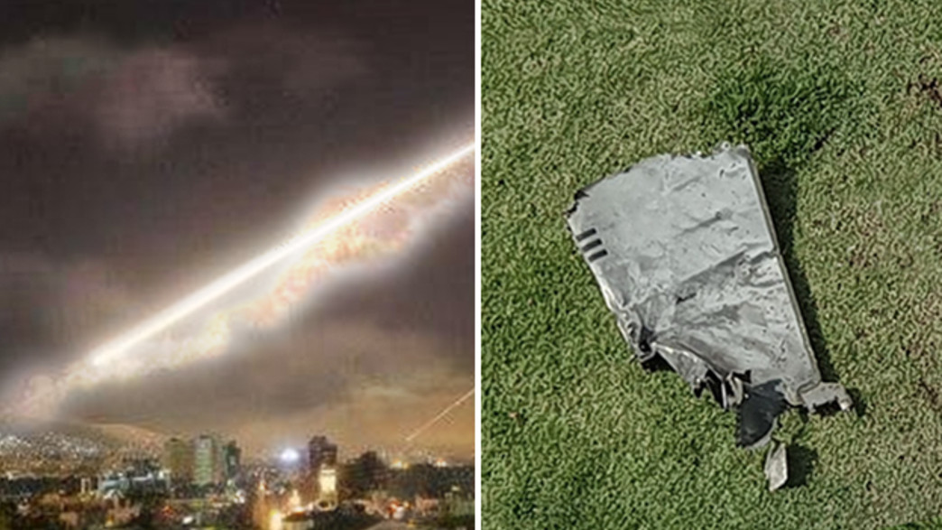 רסיסי הטיל שנפלו בישוב במרכז רסיסי הטיל שנפלו בישוב במרכז