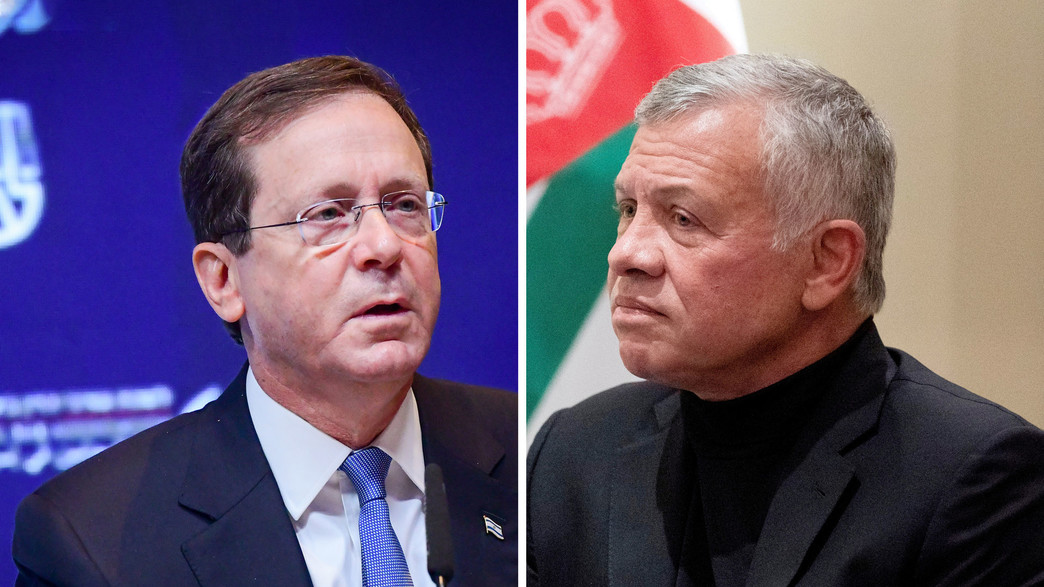 נשיא המדינה יצחק הרצוג, מלך ירדן עבדאללה נשיא המדינה יצחק הרצוג, מלך ירדן עבדאללה