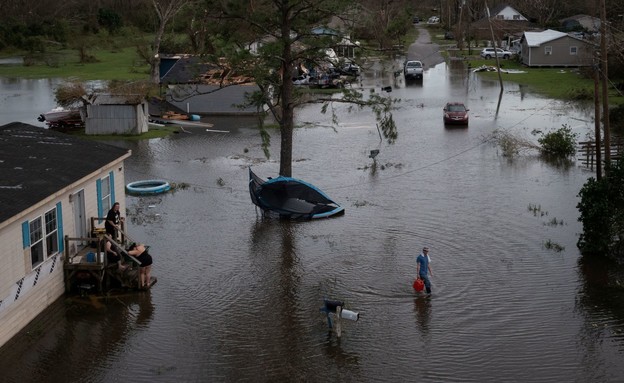 הוריקן איידה בארה"ב (צילום: reuters)