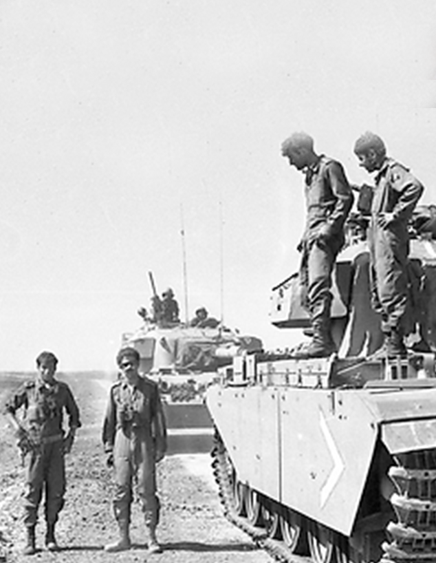 טנקים ברמת הגולן במלחמת יום כיפור (צילום: משרד הביטחון)