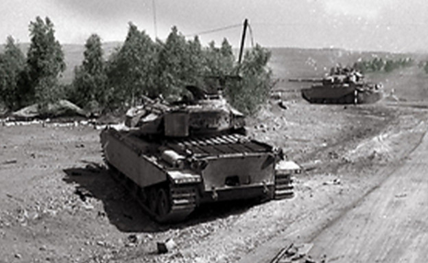טנקים ברמת הגולן במלחמת יום כיפור (צילום: משרד הביטחון)