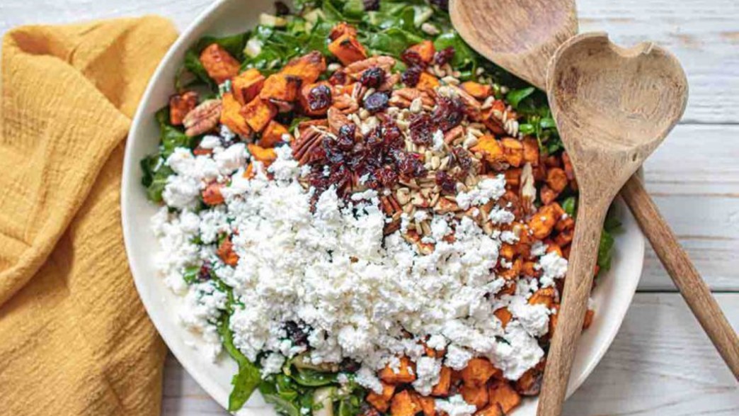 סלט מנגולד, בטטה ופטה