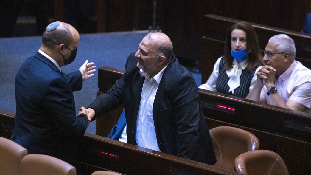 מנסור עבאס ונפתלי בנט מנסור עבאס ונפתלי בנט