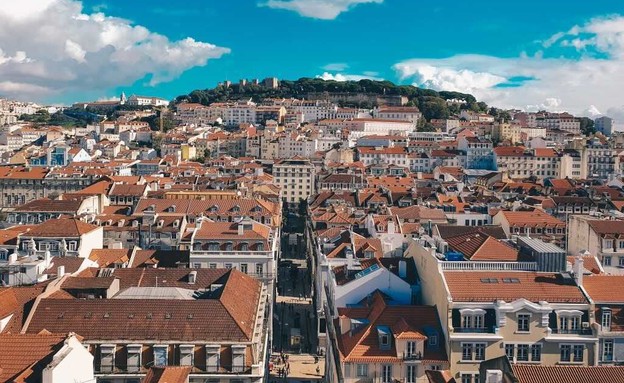 ליסבון, מבט מתצפית המעלית במרכז העיר (צילום: ליאת כהן רביב)