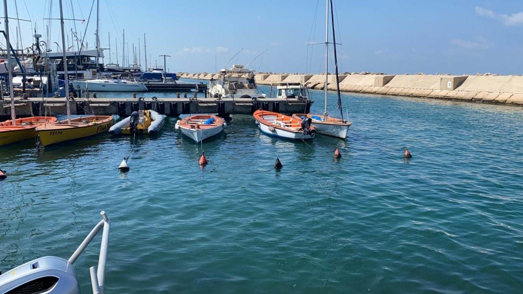 טיל התגלה בתוך המים בנמל יפו הבוקר טיל התגלה בתוך המים בנמל יפו הבוקר