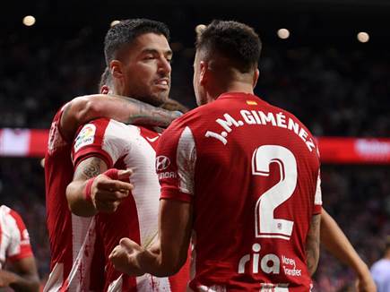 איש המשחק.  לואיס סוארס (getty)