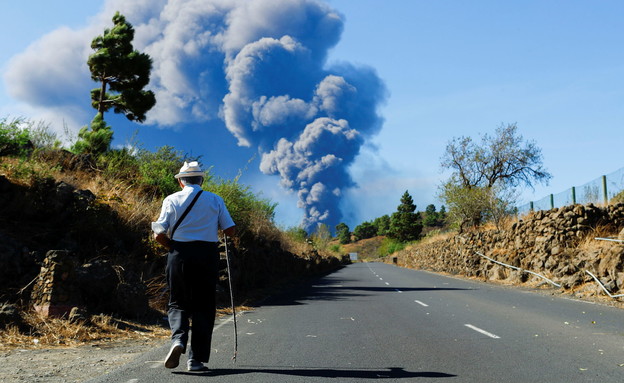 הר הגעש באי לה פלמה, ספרד ‎ (צילום: רויטרס)
