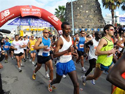 מרתון טבריה. ניצח את הקורונה (צילום: ספורט 5)