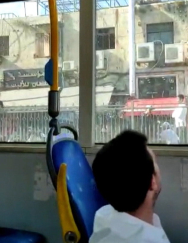 זריקת אבנים על אוטבוס בירושלים