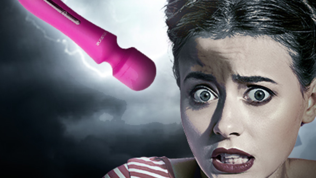 אישה מפחדת מוויברטור