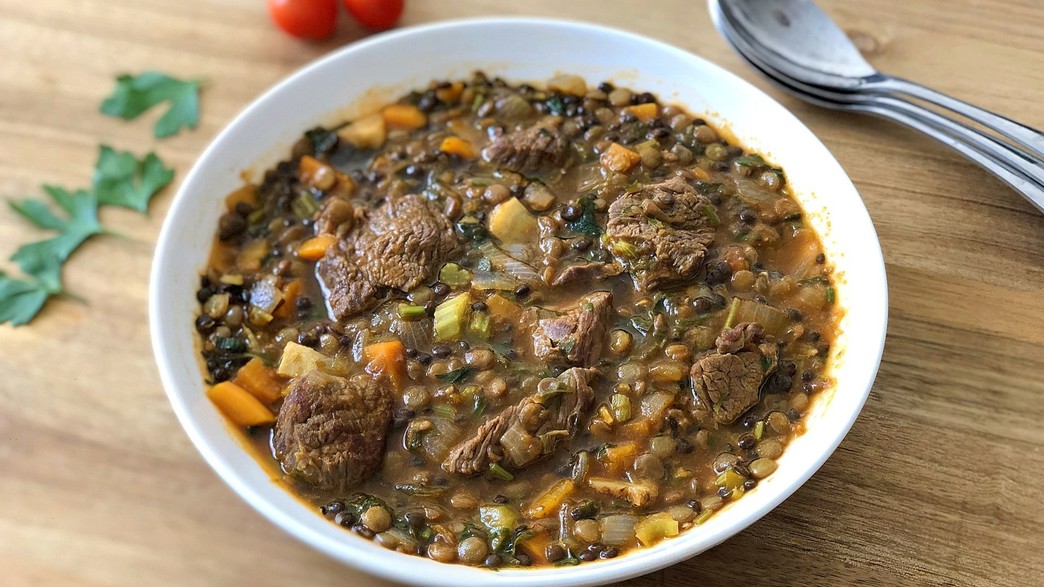 נזיד עדשים ובשר, עז תלם