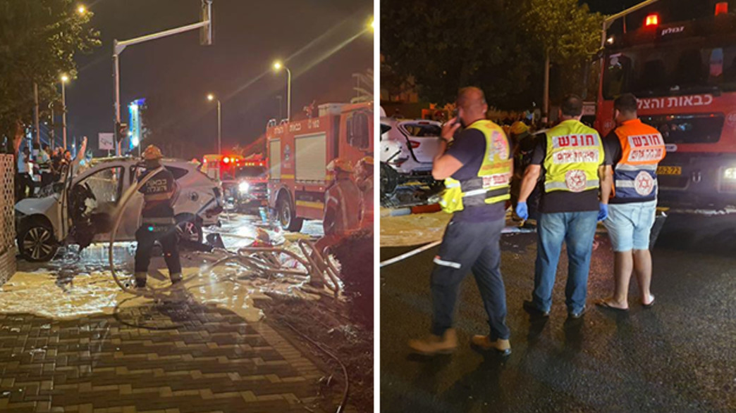 זירת הפיצוץ בנהריה