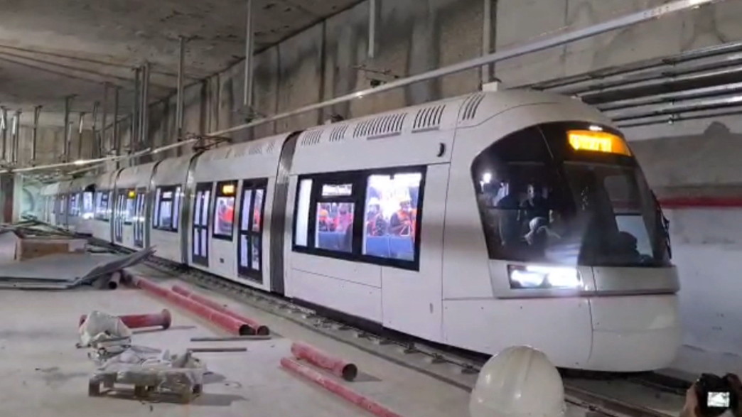 נסיעת מבחן לרכבת הקלה בתל אביב נסיעת מבחן לרכבת הקלה בתל אביב