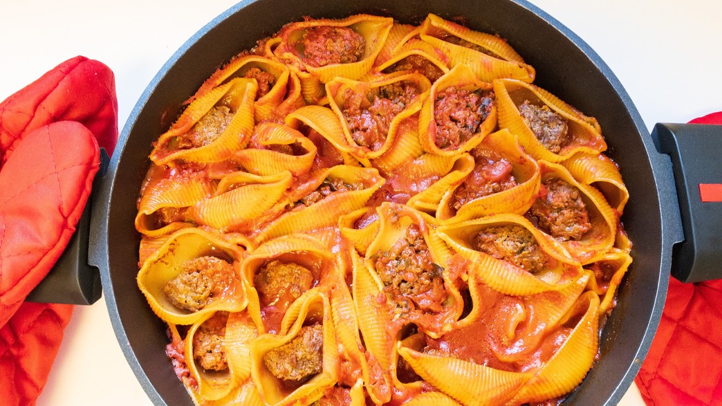 קונכיות פסטה ממולאות בשר