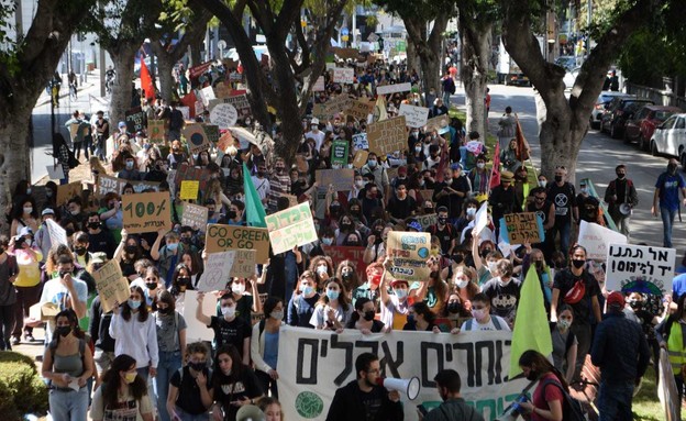 מחאת הנוער למען האקלים (צילום: אלון נמליך)