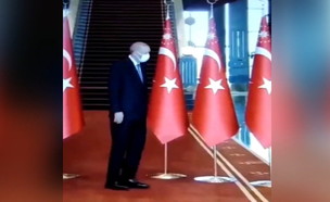 נשיא טורקיה, ארדואן תועד מתקשה ללכת