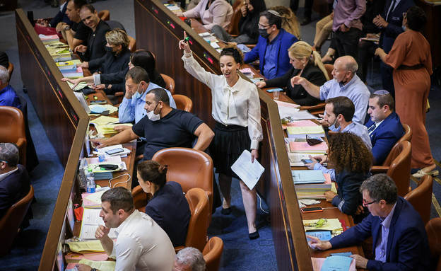 הכנסת הצביעה על תקציב המדינה 2021-2022 במליאה (צילום: נועם מושקוביץ, דוברות הכנסת)