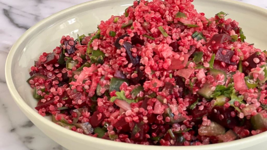 סלט קינואה וסלק