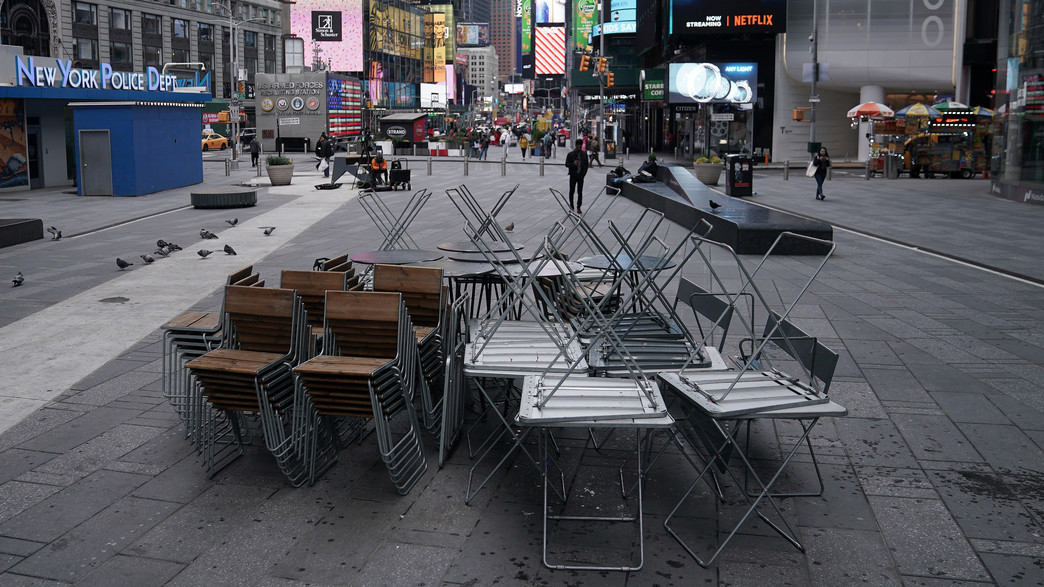 ניו יורק נטושה במשבר הקורונה (צילום: reuters)