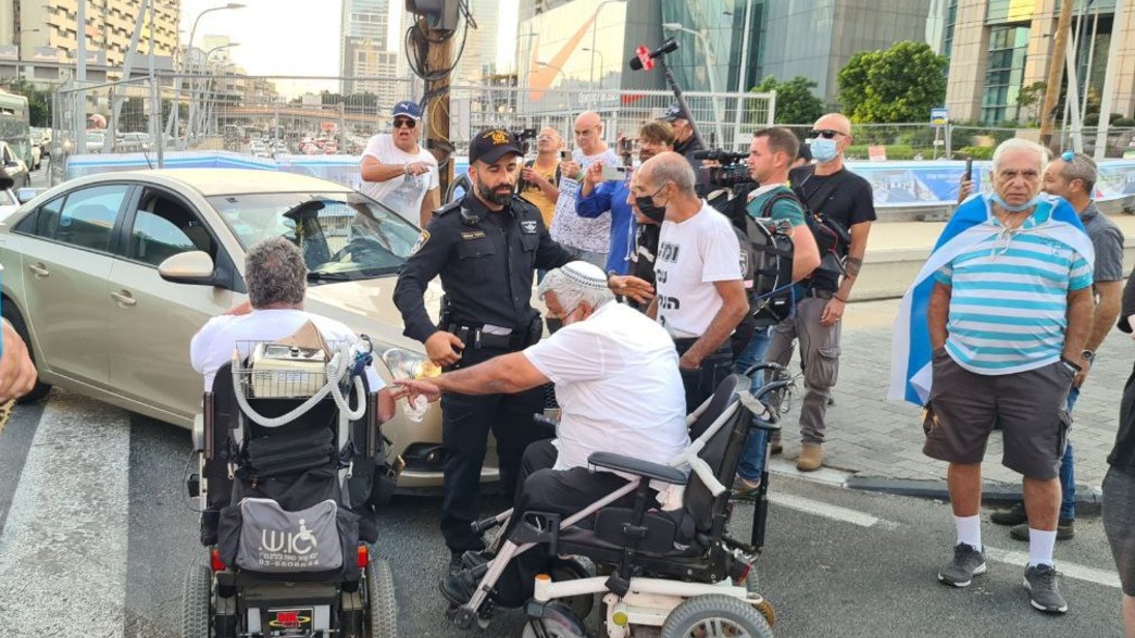  הפגנת הנכים, צומת עזריאלי