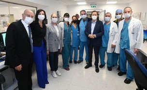 נשיא המדינה יצחק הרצוג בסיור במרכז הרפואי לגליל בנ