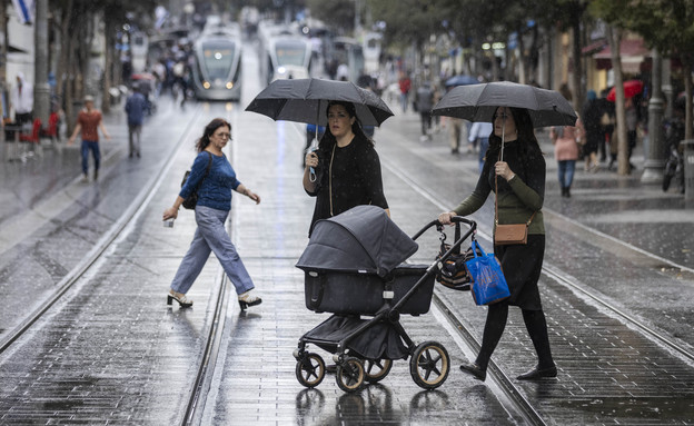 חורף בירושלים (צילום: אוליבייה פיטוסי, פלאש/90 )