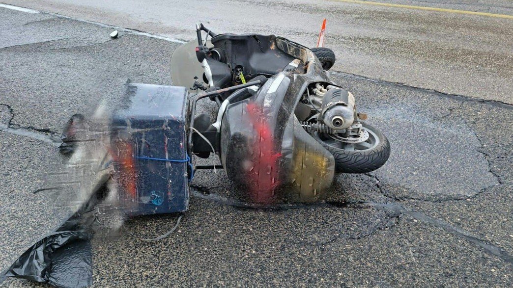 תאונת אופנוע בכביש 443