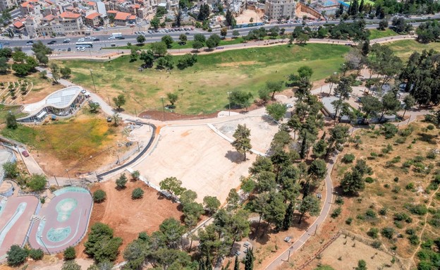 גן סאקר לפני השיפוץ (צילום: עיריית ירושלים)
