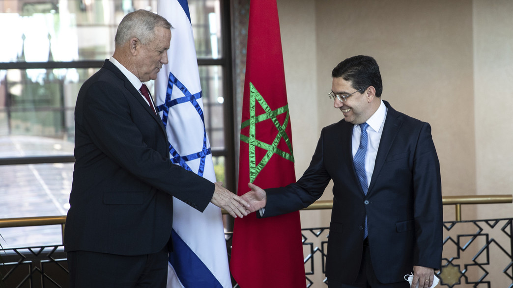 גנץ בפגישה עם שר החוץ של מרוקו ברבאט