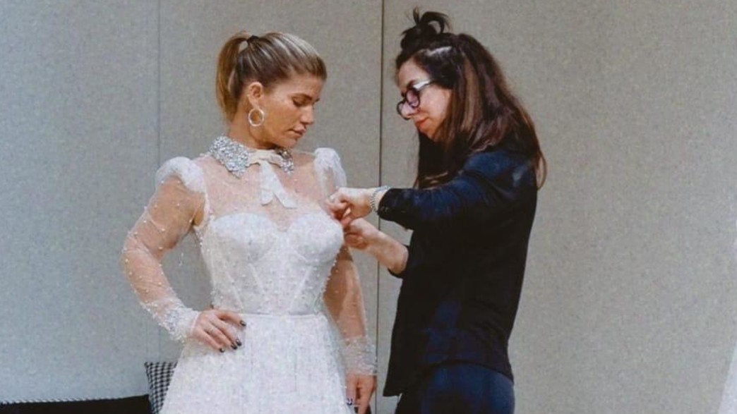 ג'קי אזולאי בשמלת כלה