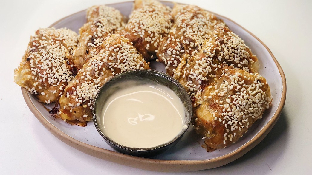 בורקס דפי אורז עם פרגית