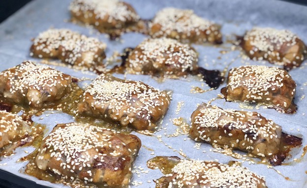 בורקס פרגית מדפי אורז אחרי אפייה