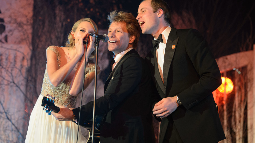 טיילור סוויפט, ג'ון בון ג'ובי והנסיך וויליאם