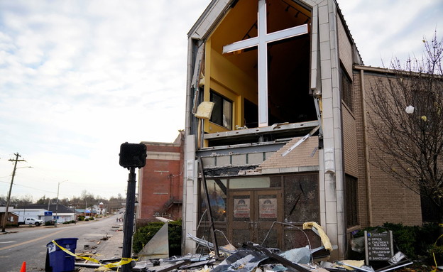 Church destroyed by tornado in Mayfield Kentucky (Photo: Reuters)