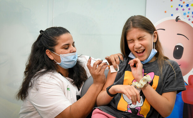 Vaccinated girl (Photo: Flash 90)