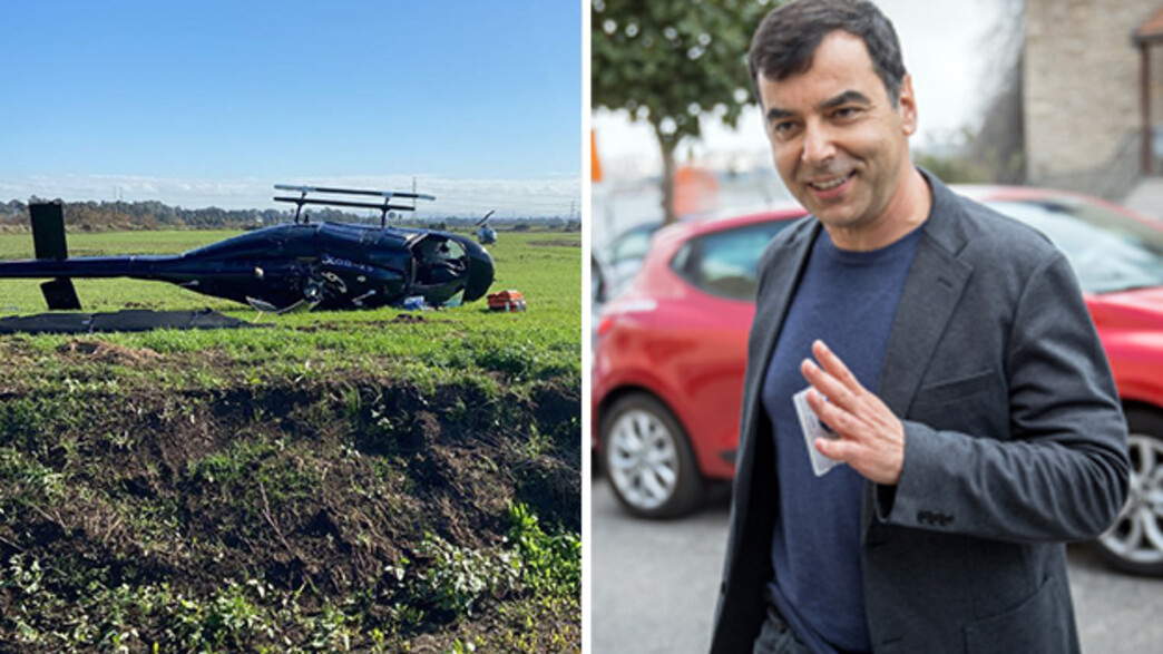 אמנון שעשוע, מייסד מוביליי, נפצע בהתרסקות מסוק