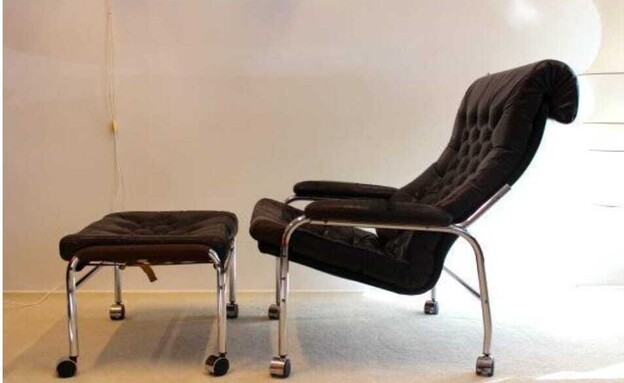 איקאה וינטג', Bore Leather Lounge Chair,  (צילום: www.vinterior.co)