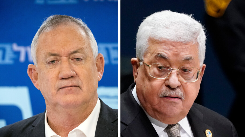 בני גנץ ואבו מאזן