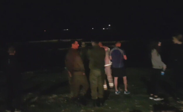 התרסקות מטוס מול חופי חיפה (צילום: החדשות12)