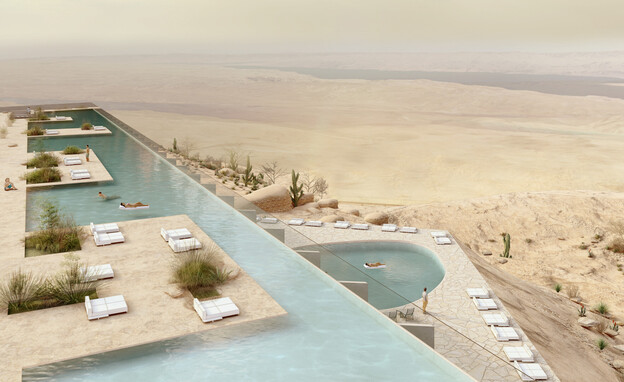 מלון חדש בערד (הדמיה: בר אוריין אדריכלים)