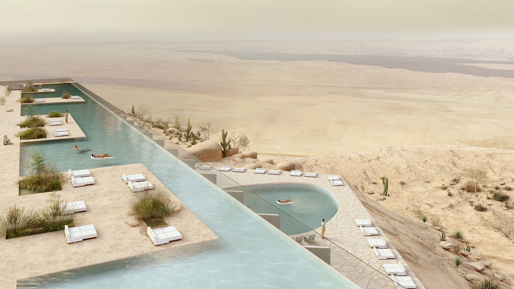 מלון חדש בערד (הדמיה: בר אוריין אדריכלים)