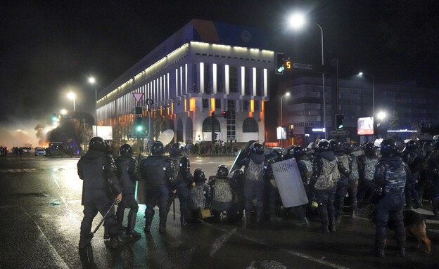 המהומות בקזחסטן (צילום: ap)
