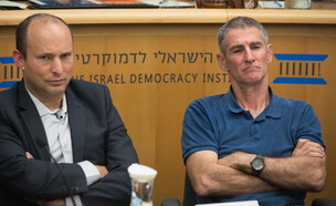 יאיר גולן, נפתלי בנט (צילום: יונתן סינדל, פלאש 90)