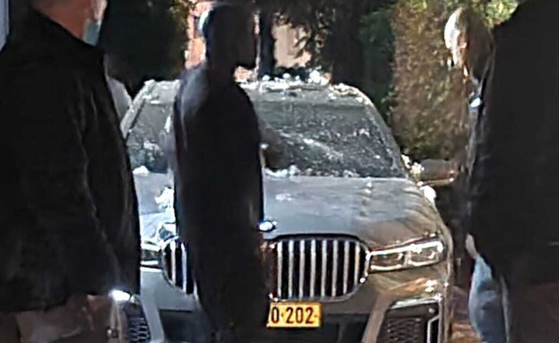 הרכב שהתפוצץ בחתונתו של עמוס לביא (צילום: רחובות ניוז)